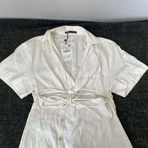 White Zara Dress L